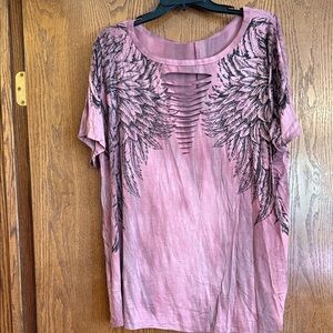 Pink Graphic Women's Top